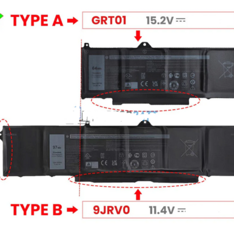 Baterie laptop Dell Latitude 5421 5431 5521 5531 Precision 3470 3561 3571 Alienware m17 R5 AMD GRT01 type A, 4 celule, 3950mAh, 15.4V, Li-Polymer