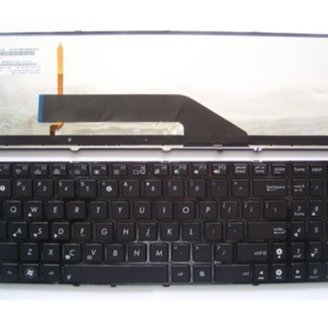 Tastatura laptop pentru Asus F52 K50 K50C K50IJ K50IN iluminata, US International, iluminată, cu NumPad