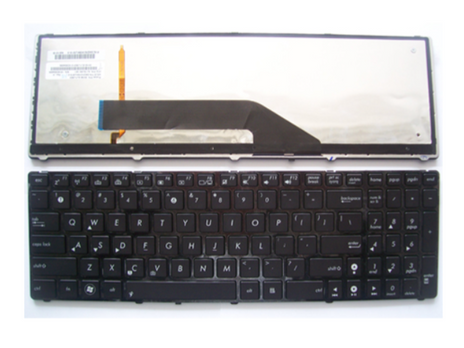 Tastatura laptop pentru Asus F52 K50 K50C K50IJ K50IN iluminata, US International, iluminată, cu NumPad