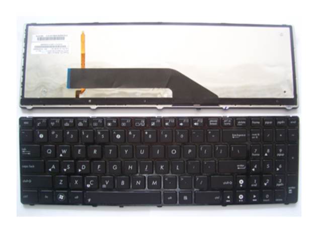 Tastatura laptop pentru Asus F52 K50 K50C K50IJ K50IN iluminata, US International, iluminată, cu NumPad