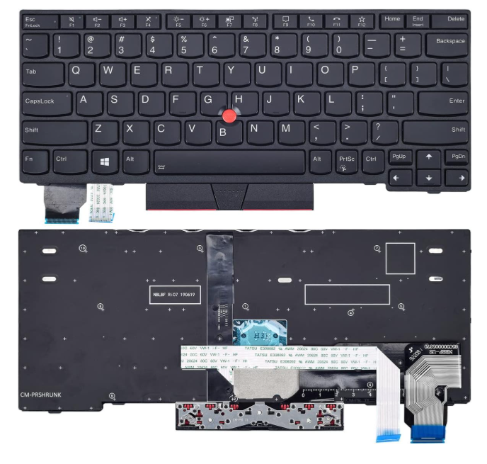 Tastatura laptop pentru Lenovo ThinkPad X13 Gen1 L13 Yoga Gen2 S2 Yoga 5th Gen6 X280 A285 X390 X395 S2 5th Gen S2 Gen 6, US International, fără iluminare, fără NumPad