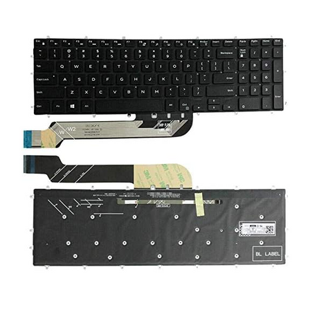 Tastatura laptop pentru Dell 15 P32E P32E001 P89F P89F001 P89F002 P89F004 Inspiron 17 5767 iluminata fara rama, US International, iluminată, cu NumPad