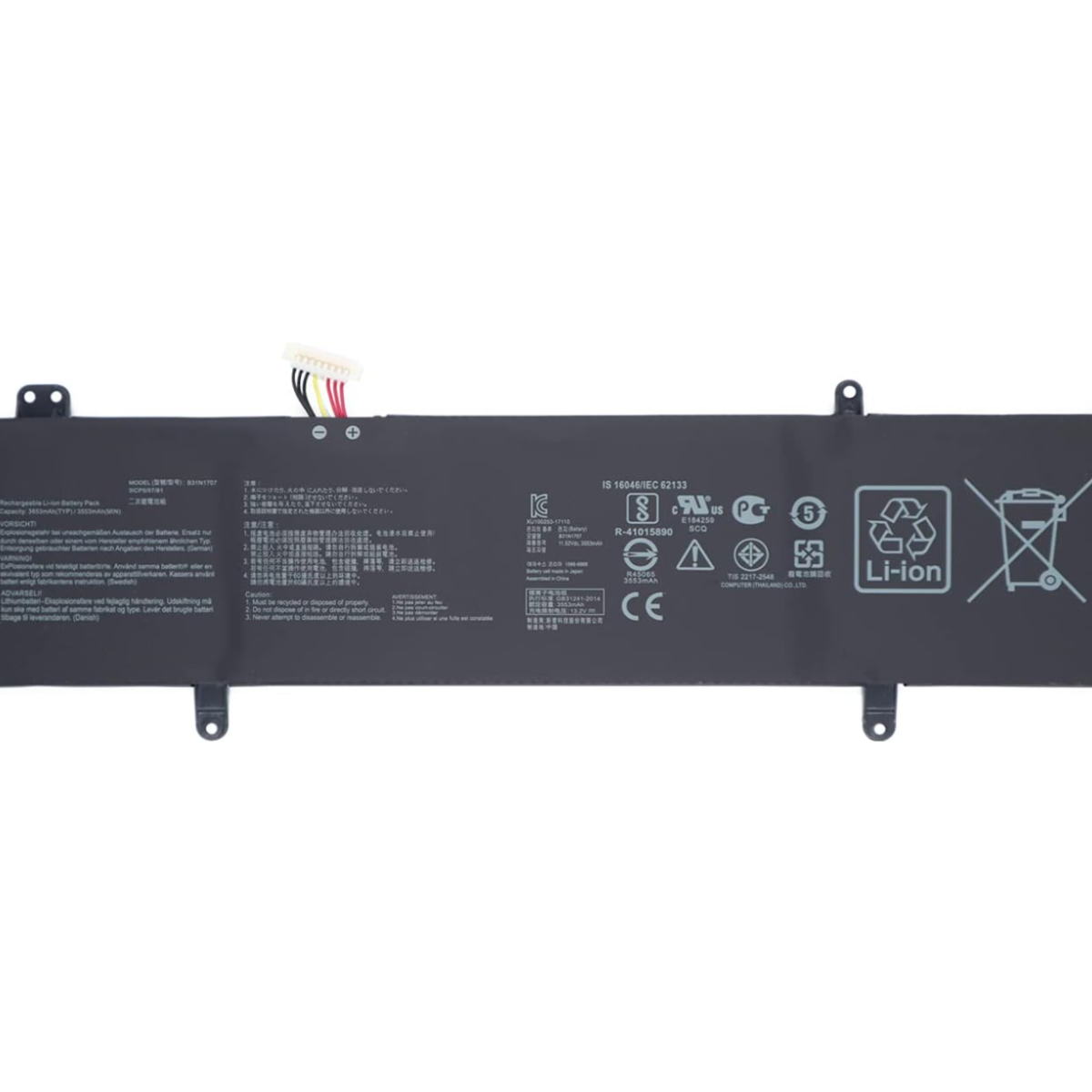 Baterie laptop Asus VivoBook S14 S4200U S4200UQ S4000V S4100V S410UA S410UN R421U X411U X441UA X411UF X411UN X411UQ B31N1707, 3 celule, 3600mAh, 11.4V, Li-Ion