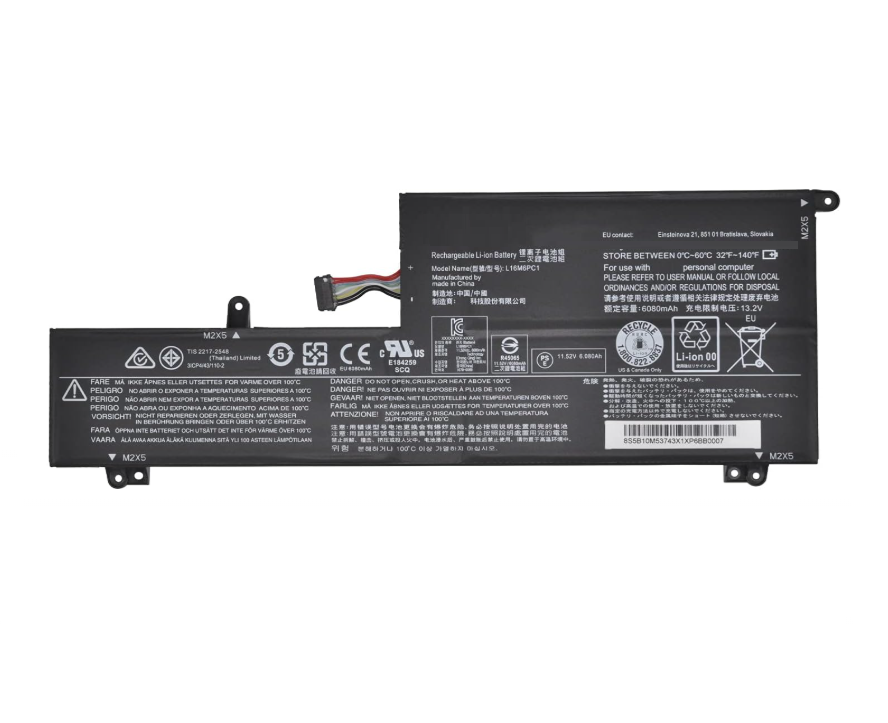 Baterie laptop Lenovo YOGA 720-15IKB-80X70092GE 80X70041GE 80X70091GE 80X70058GE L16C6PC1 L16M6PC1 L16L6PC1, 6 celule, 5800mAh, 11.55V, Li-Polymer