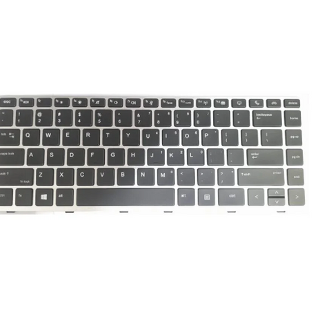 Tastatura laptop pentru HP Elitebook 745 840 846 G5 G6 no pointer silver, Nordic, fără iluminare, fără NumPad