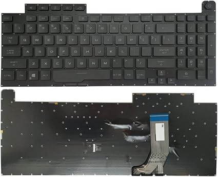 Tastatura laptop pentru Asus ROG Strix G731 G731GV G731GW G731GT G731GU G732 G732G G732GU G712L G712V RGB, US International, iluminată, cu NumPad