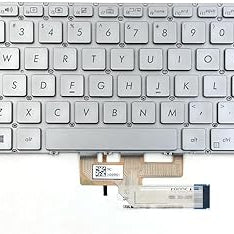 Tastatura laptop pentru Asus ZenBook UX433 UX433F UX433FA UX433FN UX433FL UX434 U4300F, US International, iluminată, fără NumPad