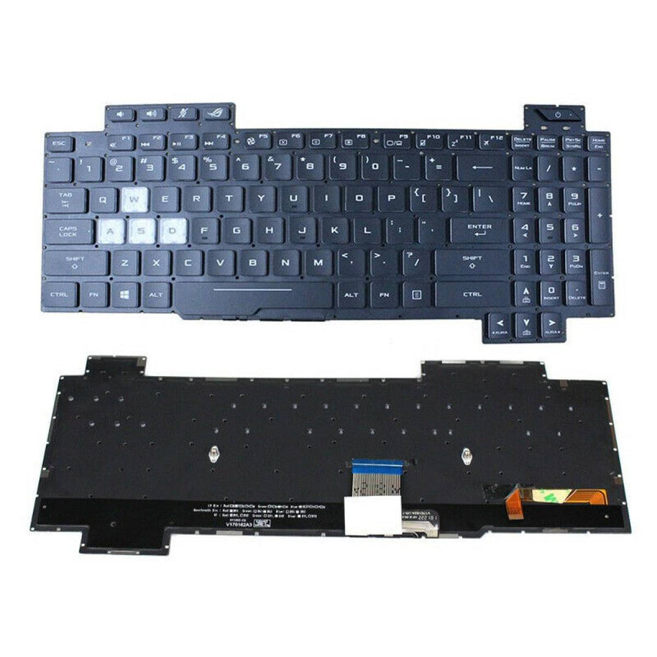 Tastatura laptop pentru Asus ROG Strix Scar GL504G GL504GS GL504GM GL504GW GL504GV, US International, iluminată, cu NumPad