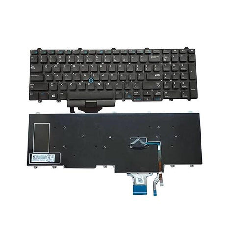 Tastatura laptop pentru Dell Latitude 15 E5550 E5570 E5580 E5590 E5710 Precision 15 3530 With Pointer no Frame, US International, fără iluminare, cu NumPad