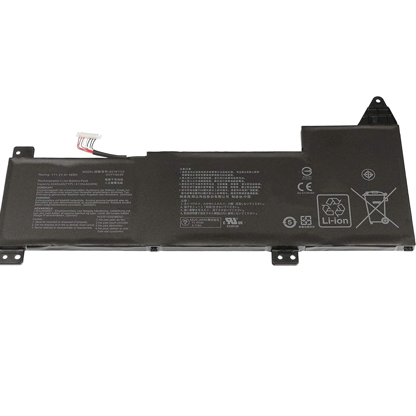 Baterie laptop Asus VivoBook X570 X570DD X570UD X570ZD FX570UD FX570ZD K570UD K570ZD R570UD R570ZD M570DD FX570DD F570UD F570DD B31N1723, 3 celule, 4150mAh, 11.4V, Li-Polymer