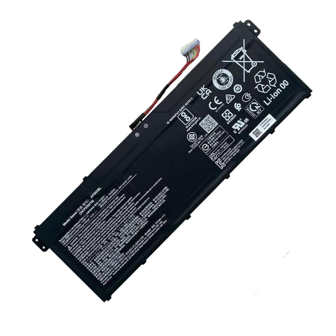 Baterie laptop Acer Aspire Acer Aspire 5 A515-45 A515-46 A515-56 A515-56T A515-56G Aspire 7 A715-43G Swift 3 SF314-43 SF314-511 Vero AV15-51 TravelMate Spin B3 AP20CBL, 3 celule, 4100mAh, 11.1V, Li-Polymer