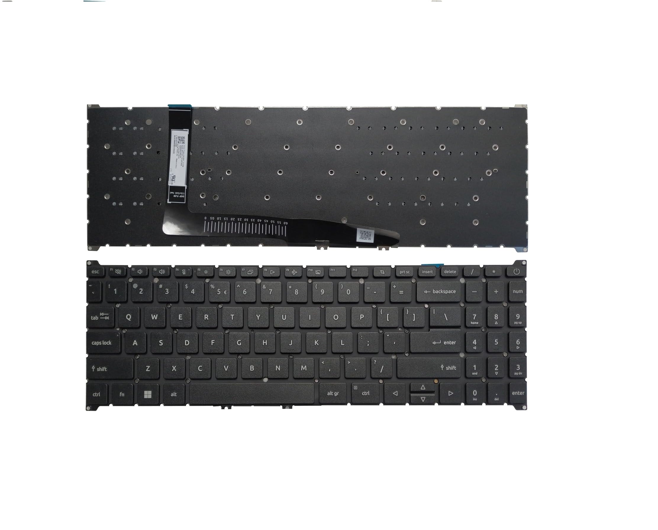 Tastatura laptop pentru Acer Aspire A315-59G A515-57 A515-57G N22C6 N22Q3 S50-54 A715-76 US, US International, fără iluminare, cu NumPad