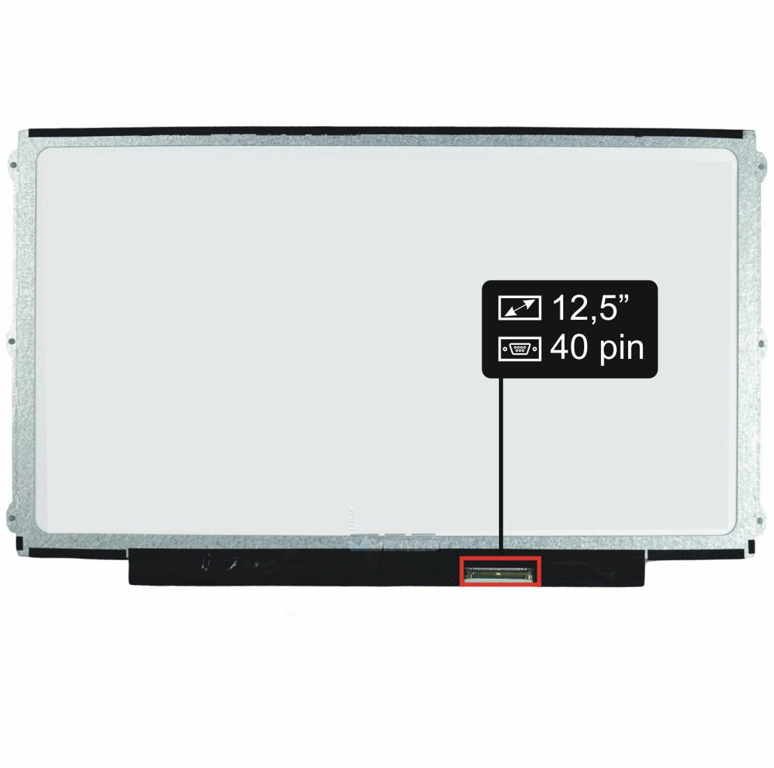 Display laptop 12.5 inch LP125WH2(SL)(T1) 1366x768 HD 6 holes ips conector dreapta 40pin