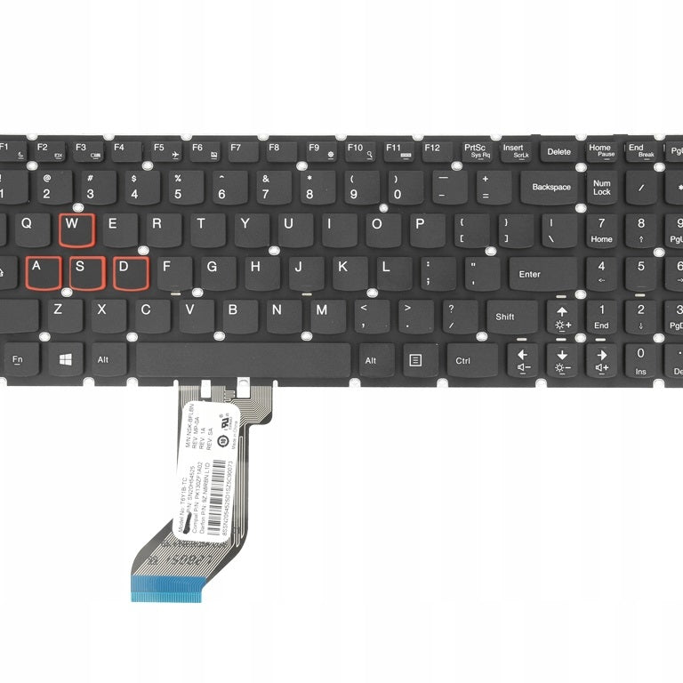 Tastatura laptop pentru Lenovo IdeaPad Y700-15ISK Y700-17ISK Y700-15ACZ, US International, fără iluminare, cu NumPad