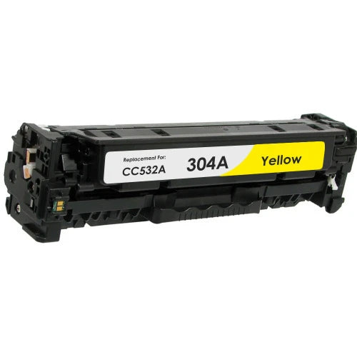 Toner compatibil Premium Economy HP, Canon, CC532A, CRG718, CE412A, HP 305A, Galben, 2800 pagini