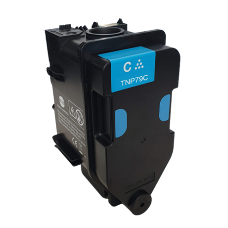 Toner compatibil Konica Minolta TNP79C pentru Konica Minolta C 3350i, Konica Minolta Bizhub C 4050i și Konica Minolta C 3351i, Cyan, 9.000 pagini