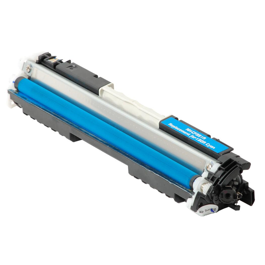 Toner compatibil HP 130A CF351A pentru HP Color LJ Pro CP1025, HP Color LJ Pro CP1025nw și HP i SENSYS LBP 7010C, Cyan, 1.000 pagini