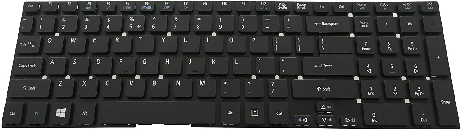 Tastatura laptop pentru Acer Aspire 5755 V3-531 V3-551 V3-571, US International, fără iluminare, cu NumPad