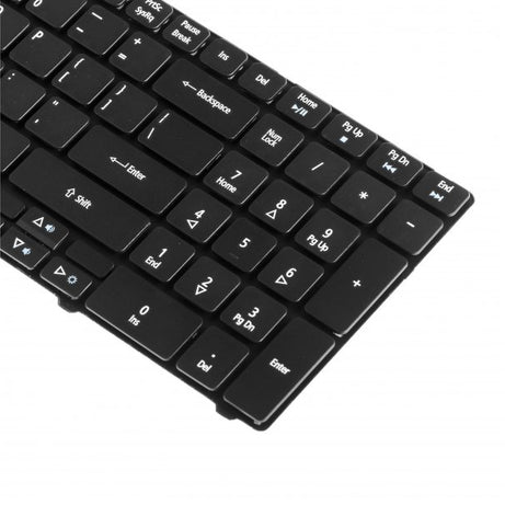 Tastatura laptop pentru Acer Aspire 5810 5810T 5810TG 5810TZ 5741G 5742G 5745 5750G 5349 5733 5733Z 5749 5749Z, US International, fără iluminare, cu NumPad