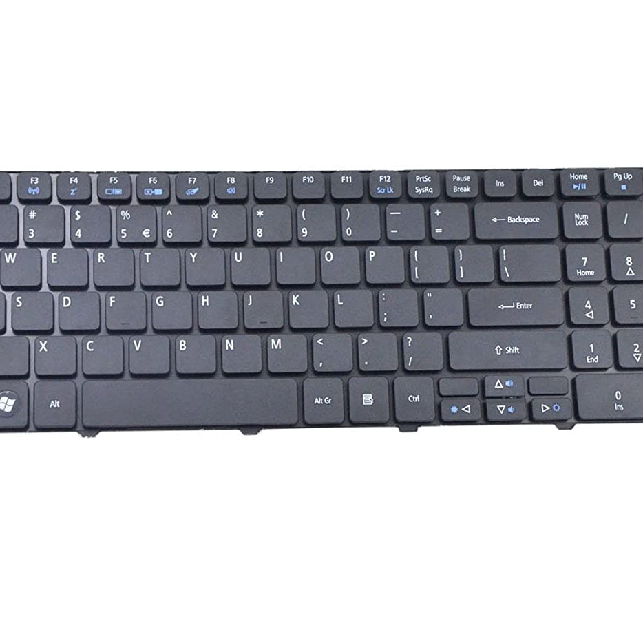 Tastatura laptop pentru Acer Aspire 5810 5810T 5810TG 5810TZ 5741G 5742G 5745 5750G 5349 5733 5733Z 5749 5749Z, US International, fără iluminare, cu NumPad