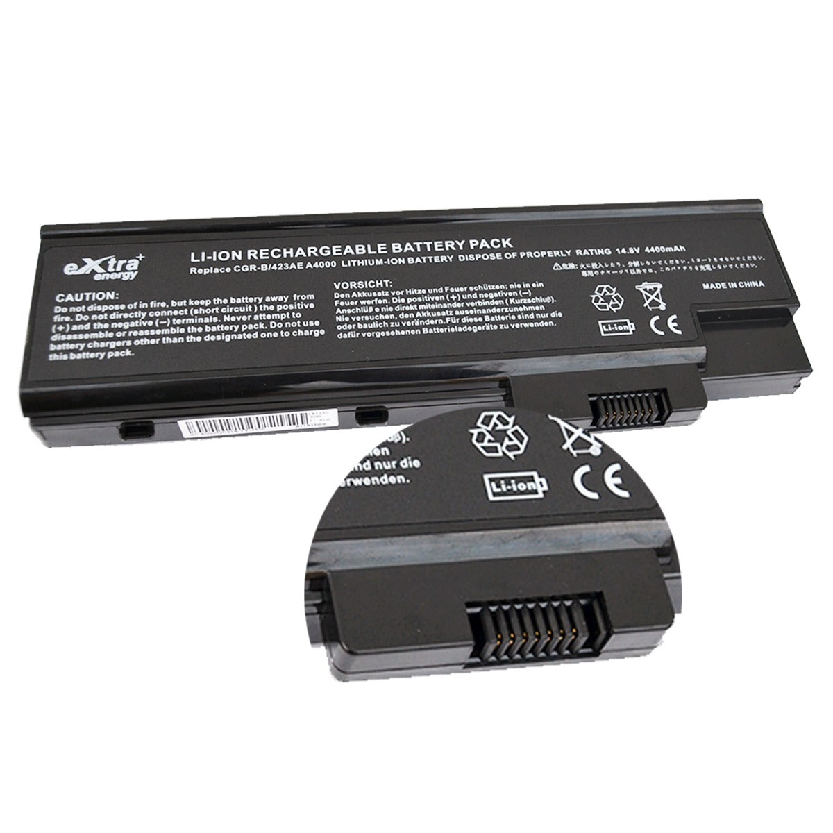 Baterie laptop Acer Aspire SQU-401 1411 1610 2300 3000 5002, 6 celule, 4400mAh, 14.8V, Li-Ion