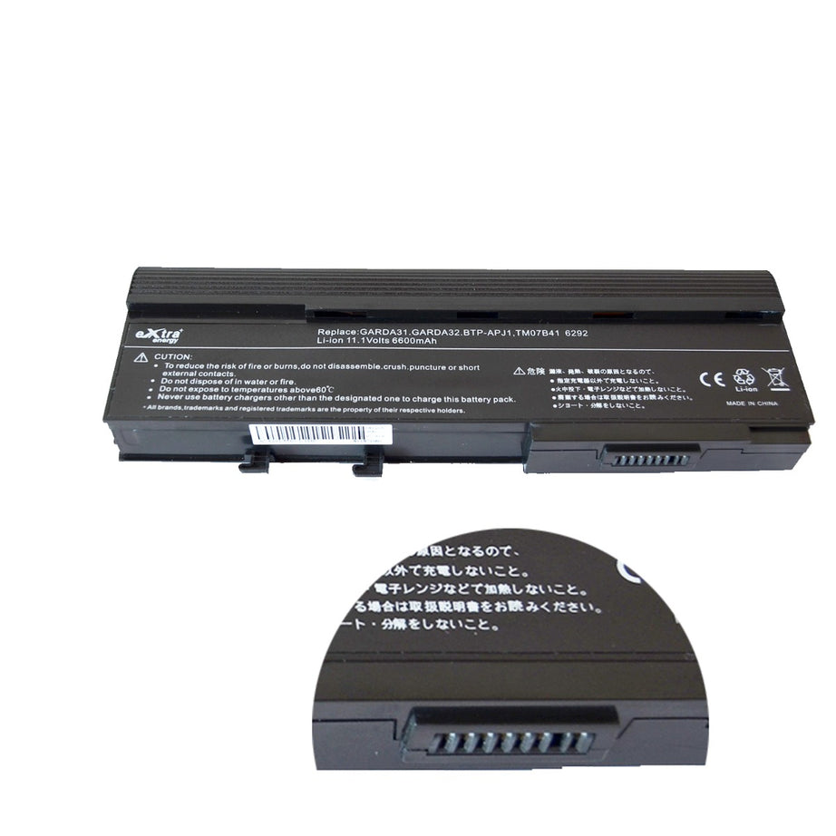 Baterie laptop Acer 5730G 6231 6252 BTP-AQJ1, 9 celule, 6600mAh, 11.1V, Li-Ion