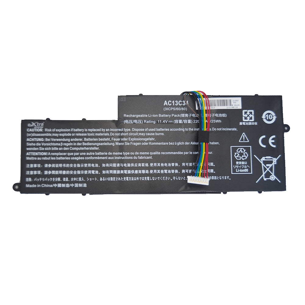 Baterie laptop Acer Aspire E3-111 E3-112 E3-112M ES1-111 ES1-111M V5-122P V5-132P AC13C34, 3 celule, 2200mAh, 11.4V, Li-Polymer