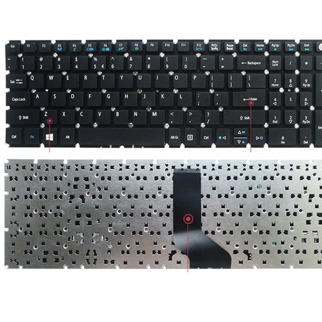 Tastatura laptop pentru Acer Aspire A315-21G A315-31G A315-32G A315-33G A315-41G A315-51G A315-53G A515-41G A517-51G, US International, fără iluminare, fără NumPad