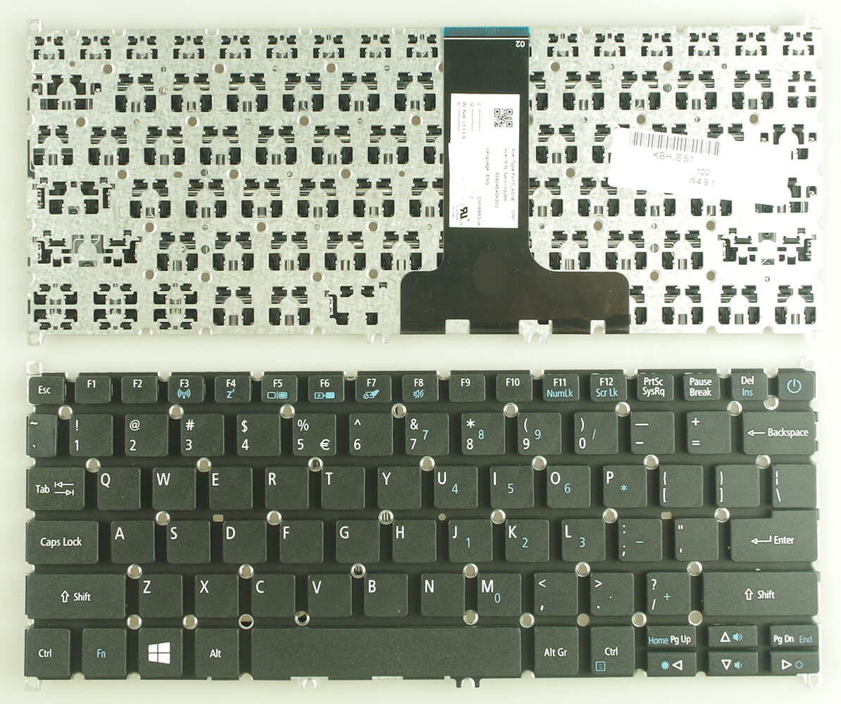 Tastatura laptop pentru Acer Aspire ES1-132 C9N8 ES1-132-C37M, US International, fără iluminare, fără NumPad