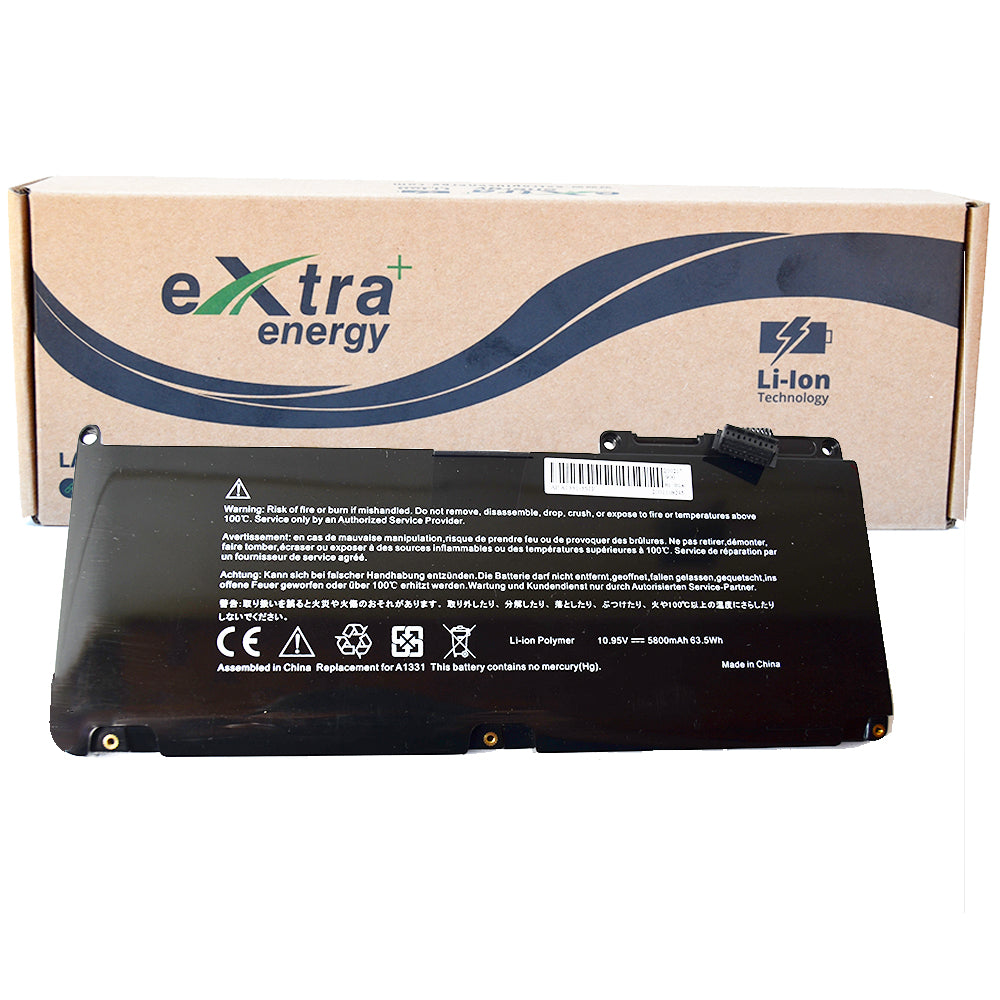 Baterie laptop Apple MacBook Pro/Air A1331 A1342, 6 celule, 5200mAh, 10.8V, Li-Polymer