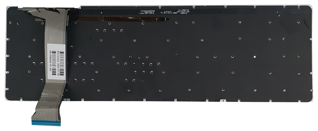 Tastatura laptop pentru Asus G552V G552VW G552VX FZ50JX GL752VW GL552 G551JW neagra iluminata, US International, iluminată, cu NumPad