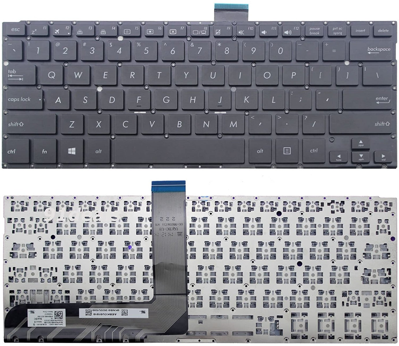 Tastatura laptop pentru Asus Q302L Q302LA P302LJ TP300 TP300L TP300LA TP300LD, US International, fără iluminare, fără NumPad