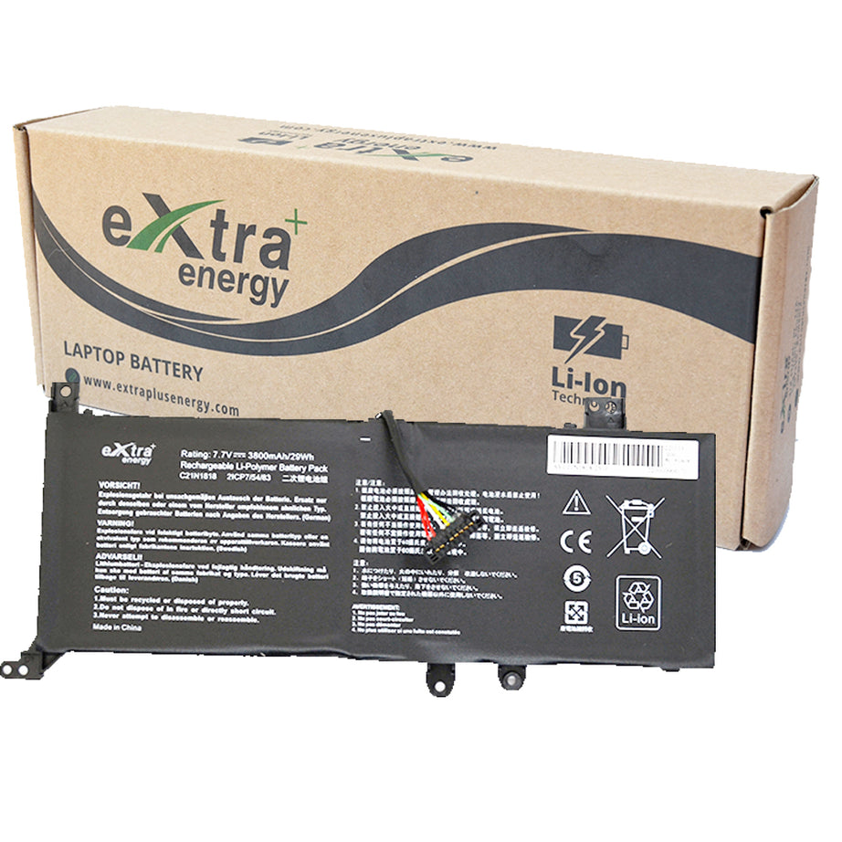 Baterie laptop Asus VivoBook 14 F412DA X412FJ F412FJ A412FA F412FA F412UA X412FA X412FL X412UA X412UB X412UF C21N1818 TIP C, 2 celule, 3800mAh, 7.7V, Li-Ion