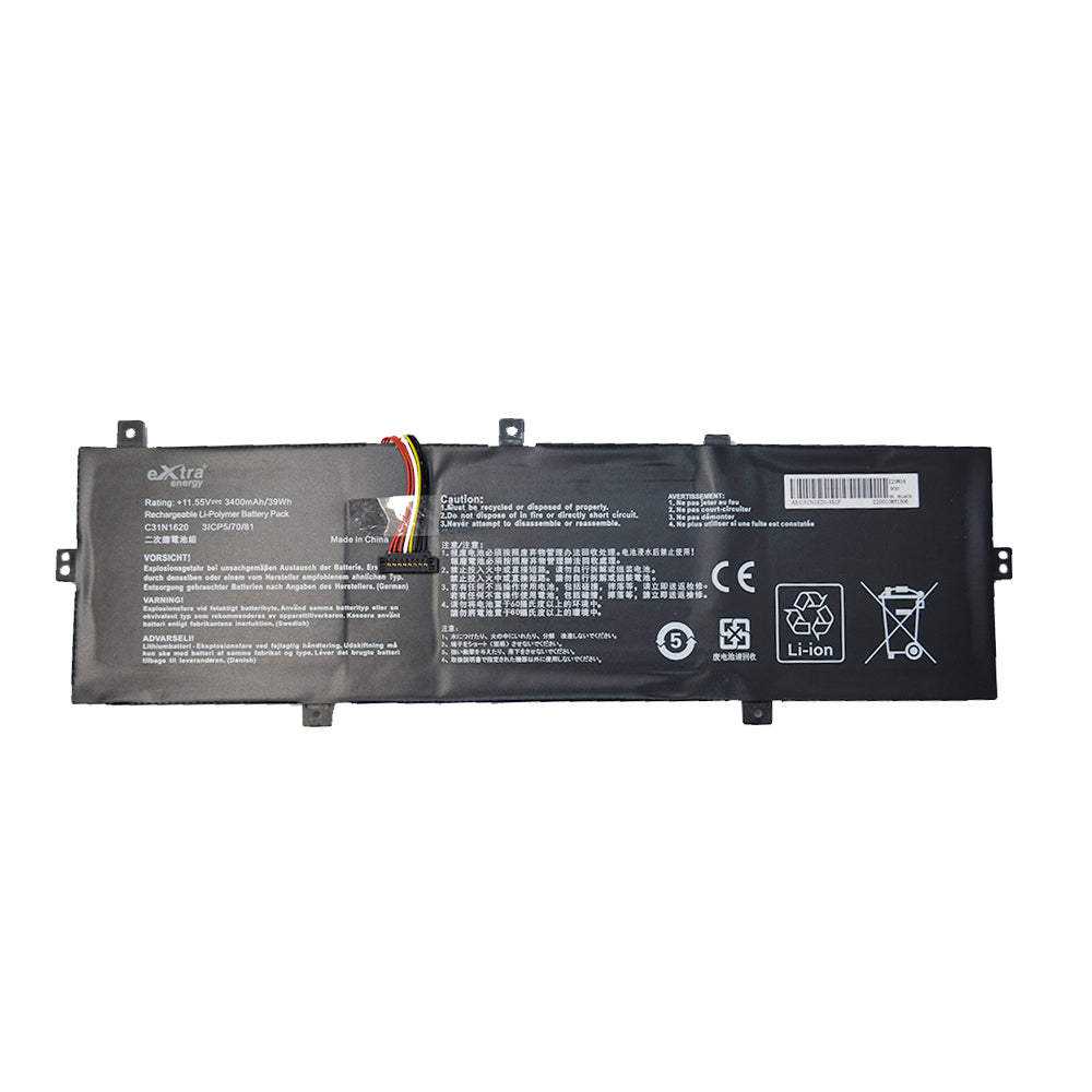 Baterie laptop Asus Zenbook UX430U UX430UA UX430UN UX430UNR UX430UQ U4100UQ PRO PU404 C31PoJH C31N1620 type B, 3 celule, 3400mAh, 11.55V, Li-Polymer