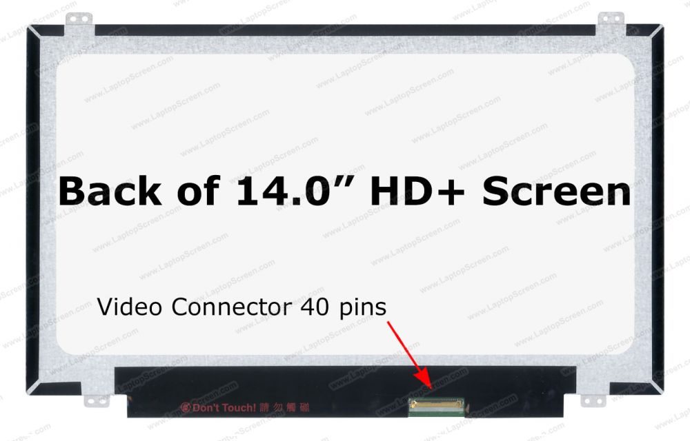 Display laptop 14.0 inch HD+ 1600x900 B140RW02 with brakets 40 pini