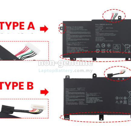 Baterie laptop Asus FX80 FX86 TUF FX504 FX504GE FX504GM FX505 FX505DT FX505DY FX505GE FX505GD FX505GM A15 FA506IU A17 FA706II B31N1726 cablu scurt model A, 3 celule, 3900mAh, 11.4V, Li-Polymer