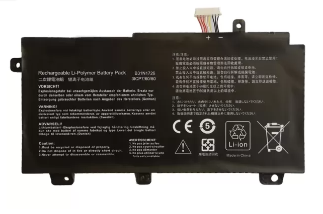 Baterie laptop Asus FX80 FX86 TUF FX504 FX504GE FX504GM FX505 FX505DT FX505DY FX505GE FX505GD FX505GM A15 FA506IU A17 FA706II B31N1726 cablu scurt model A, 3 celule, 3900mAh, 11.4V, Li-Polymer