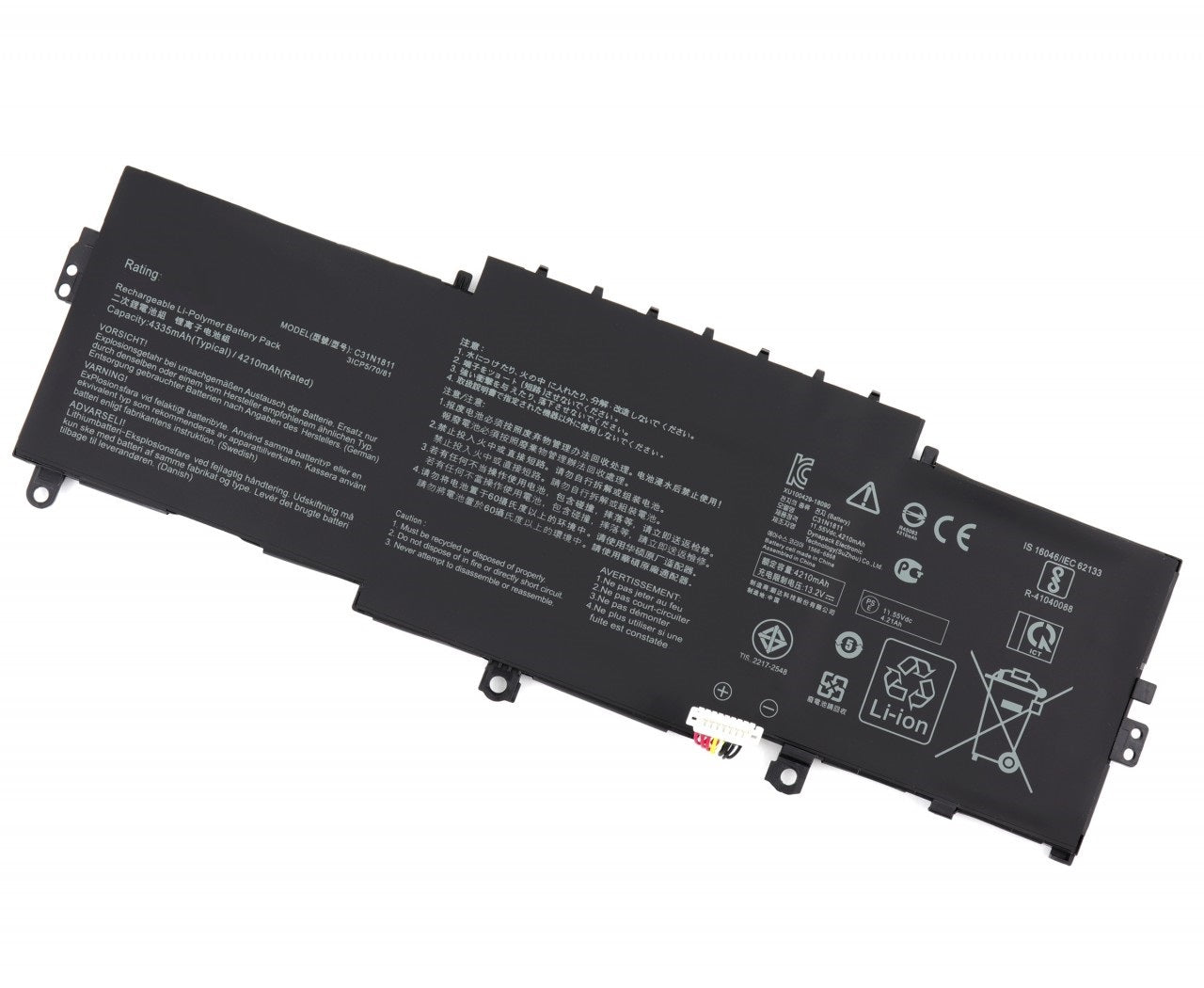 Baterie laptop Asus ZenBook 14 UX433F UX433FA UX433FN UX433FAC C31N1810 C31N1811 type A, 3 celule, 3400mAh, 11.55V, Li-Ion