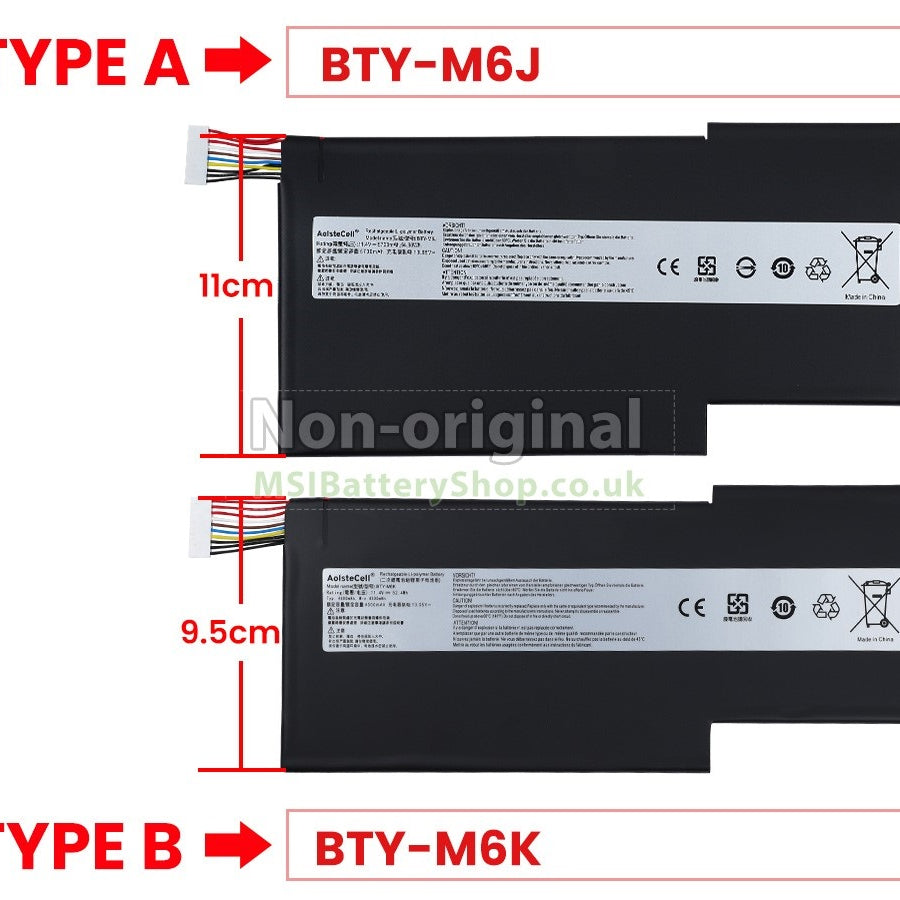 Baterie laptop MSI GS63 GS63VR GS73 GS73VR BTY-M6J BTY-U6J, 3 celule, 5700mAh, 11.1V, Li-Polymer