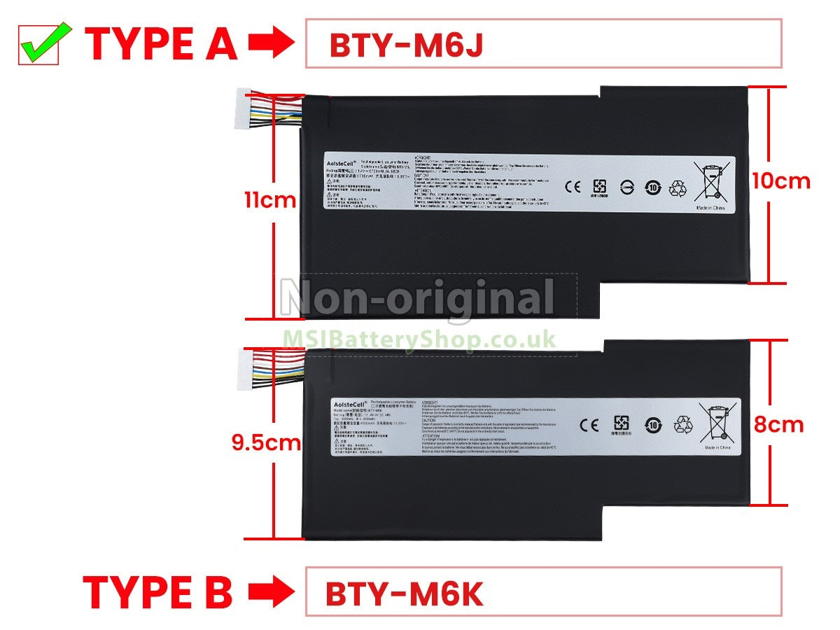 Baterie laptop MSI GS63 GS63VR GS73 GS73VR BTY-M6J BTY-U6J, 3 celule, 5700mAh, 11.1V, Li-Polymer