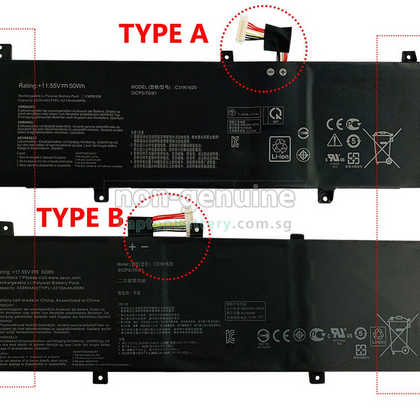 Baterie laptop Asus Zenbook UX430U UX430UA UX430UN UX430UNR UX430UQ U4100UQ PRO PU404 C31PoJH C31N1620 type B, 3 celule, 3400mAh, 11.55V, Li-Polymer