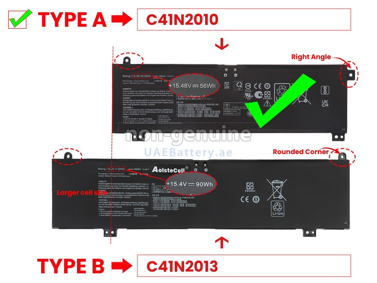 Baterie laptop Asus ROG Strix G15 G513IC G513IH G513QC G513QE G17 G713QE C41N2010 type A, 4 celule, 2900mAh, 14.8V, Li-Polymer