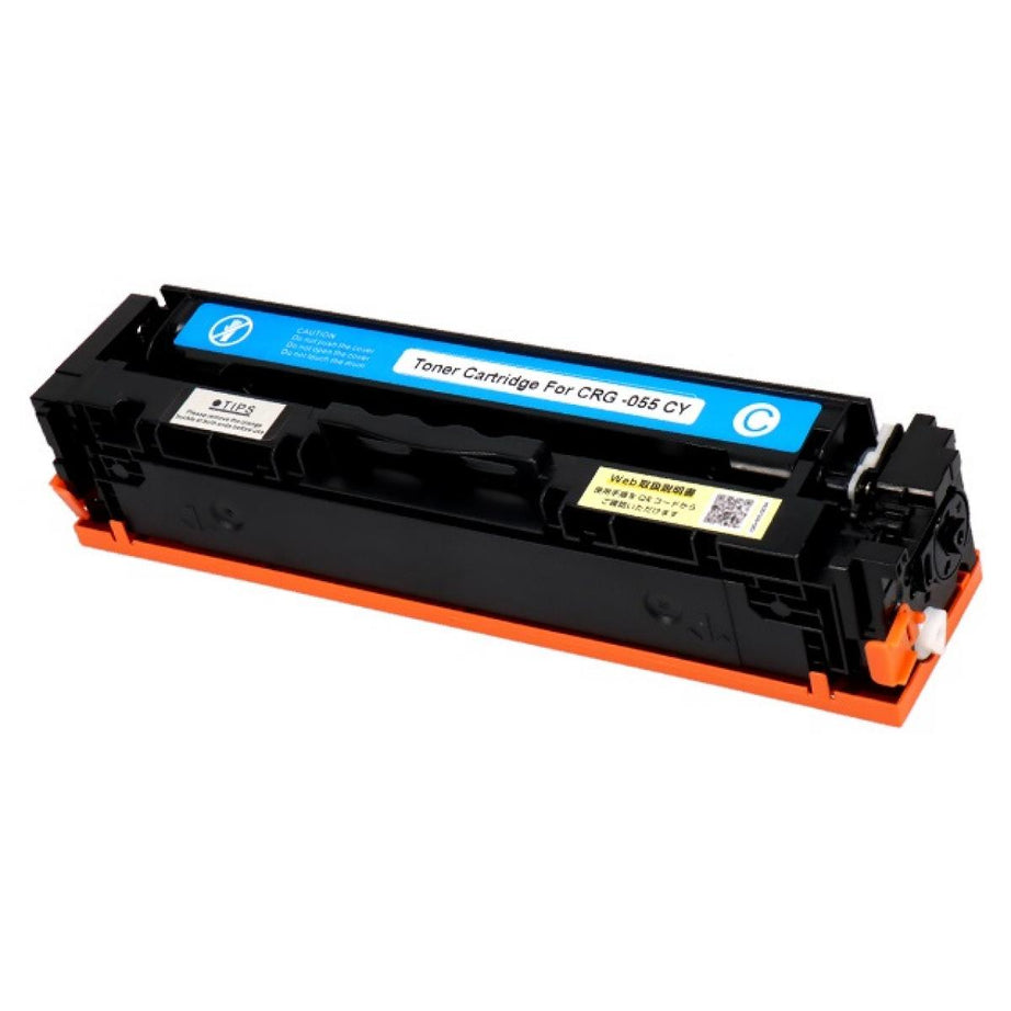 Toner compatibil Canon CRG-055HC pentru Canon I-SENSYS LBP 660 C, Canon I-SENSYS LBP 663 și Canon I-SENSYS LBP 663 CDW, Cyan, 6.000 pagini