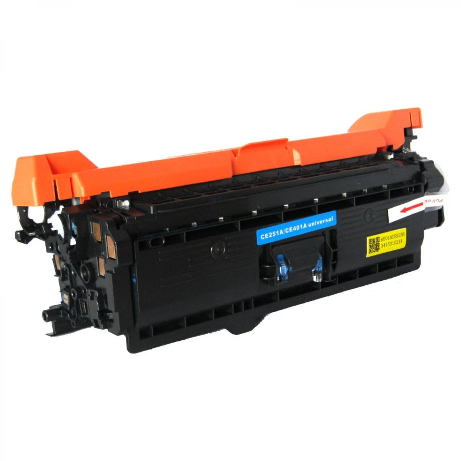 Toner compatibil HP CE401A pentru HP LJ Enterprise M551 MFP, HP LJ Enterprise M575DN și HP LJ Enterprise M575DNF, Cyan