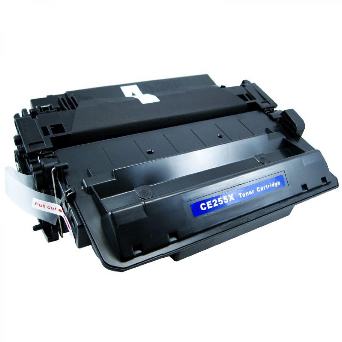 Toner compatibil HP CE255X pentru HP LJ P3015 Series, HP LJ P3010 Series și HP LBP 6750dn, Negru, 12.500 pagini