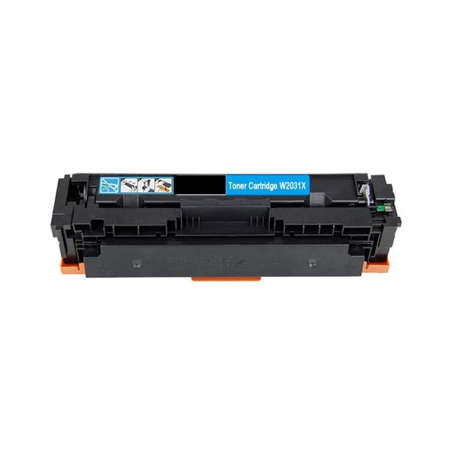 Toner compatibil HP 415X, Canon, W2031X, CRG055C, Cyan, 6000 pagini