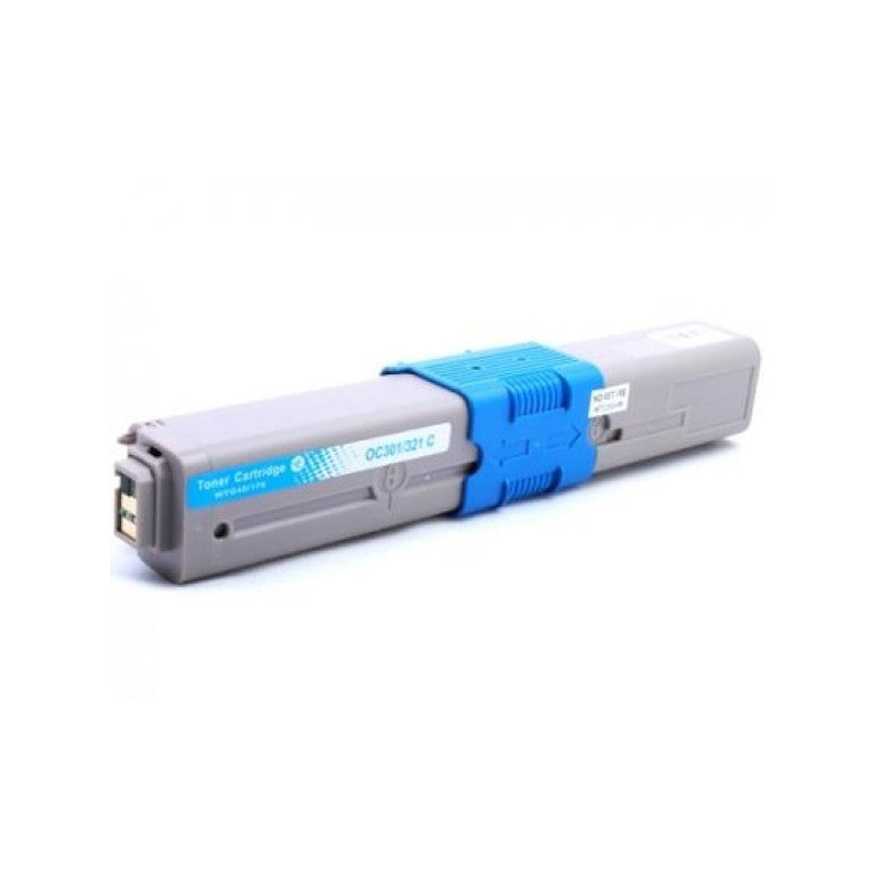 Toner compatibil OKI 44973535 pentru OKI MC 332, OKI C 321 și OKI MC 342, Cyan, 1.500 pagini