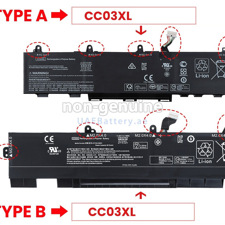 Baterie laptop HP ZBook Firefly 14 G7 G8 EliteBook 830 835 840 845 G7 G8 HSTNN-DB9Q HSTNN-IB9F HSTNN-LB8Q CC03XL Model A, 3 celule, 4500mAh, 11.4V, Li-Ion