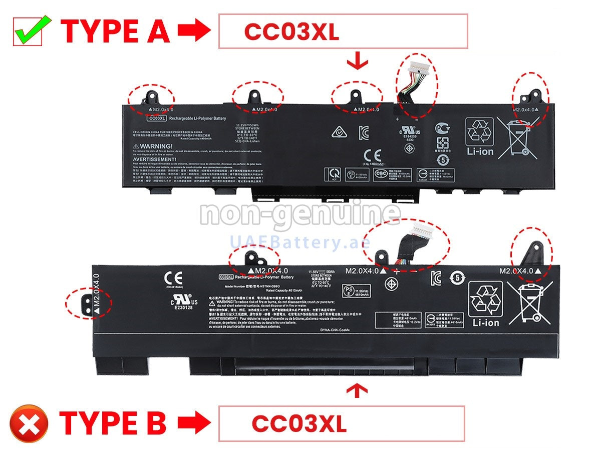Baterie laptop HP ZBook Firefly 14 G7 G8 EliteBook 830 835 840 845 G7 G8 HSTNN-DB9Q HSTNN-IB9F HSTNN-LB8Q CC03XL Model A, 3 celule, 4500mAh, 11.4V, Li-Ion