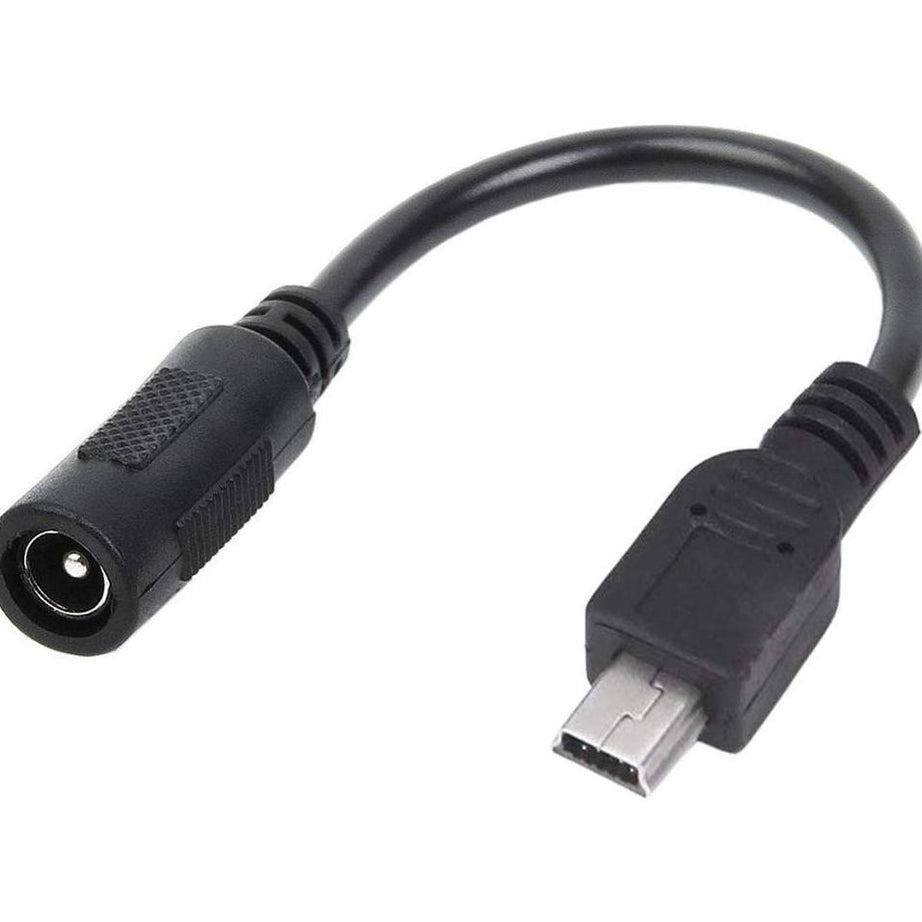 Cablu adaptor Mini USB 5pin male la DC 5.5x2.1 female